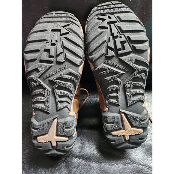 NWOT SKECHERS LEATHER SELMEN-LORAGO HIKING SHOE 9.5 BROWN WATER REPELLENT - Picture 9 of 9